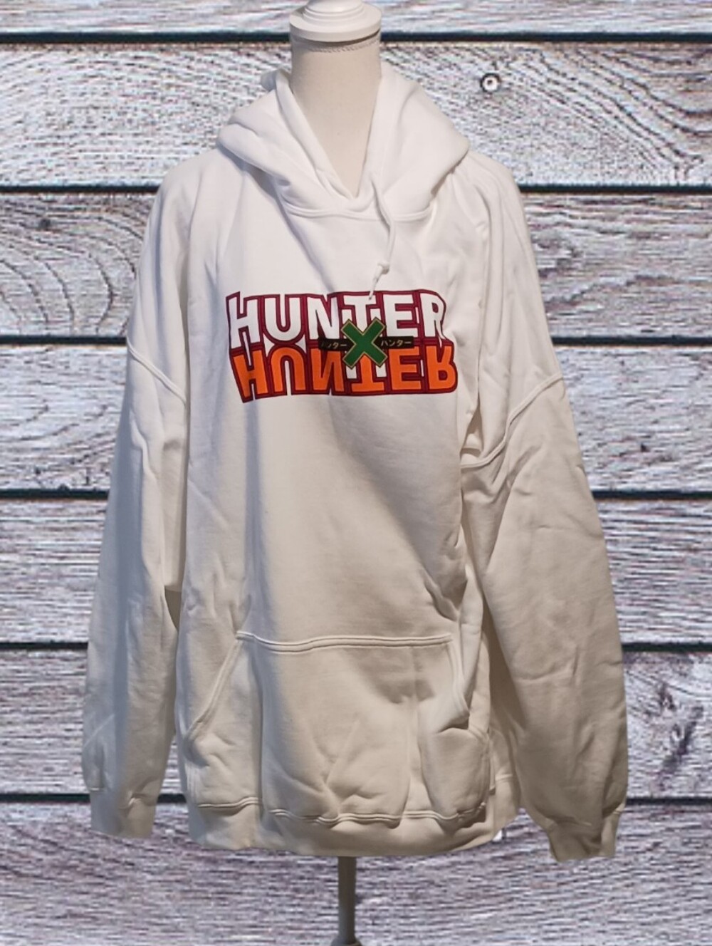 Hunter X Hunter Anime Graphic White Hoodie - Men's Pullover Sweatshirt 3XL New
